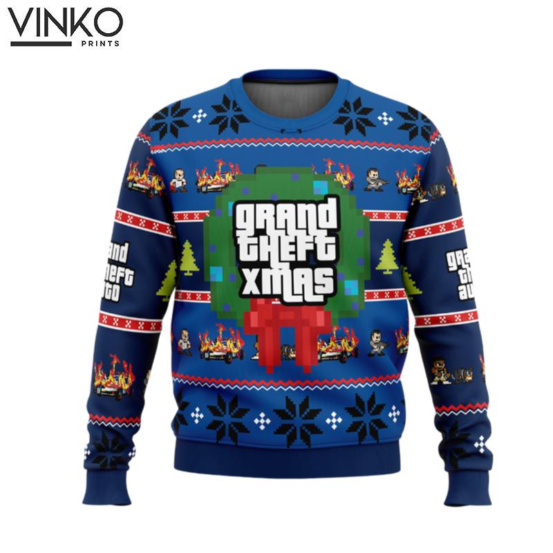 Grand Theft Xmas GTA Ugly Christmas Sweater