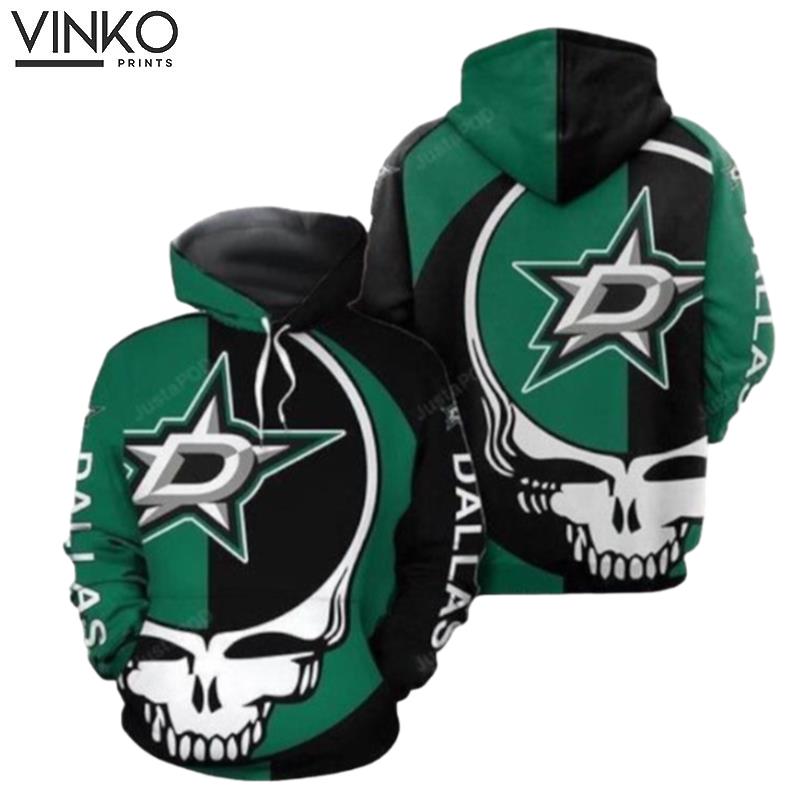 Grateful Dead Skull Dallas Stars Hoodie