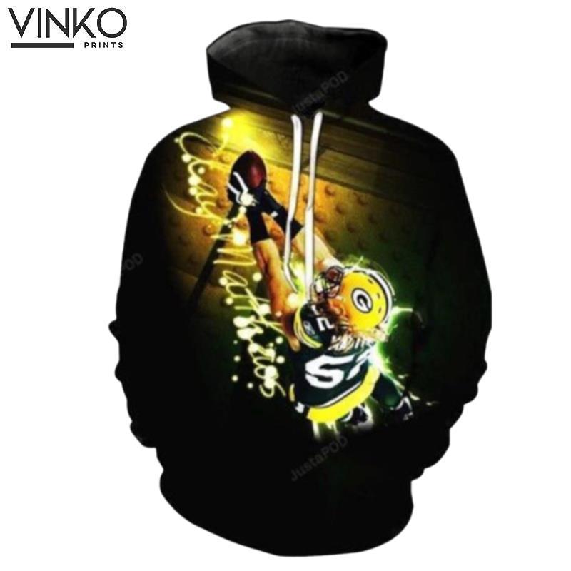 Green Bay Packers Awesome Black And Pered Custom Green Bay Packers Graphic Hoodie