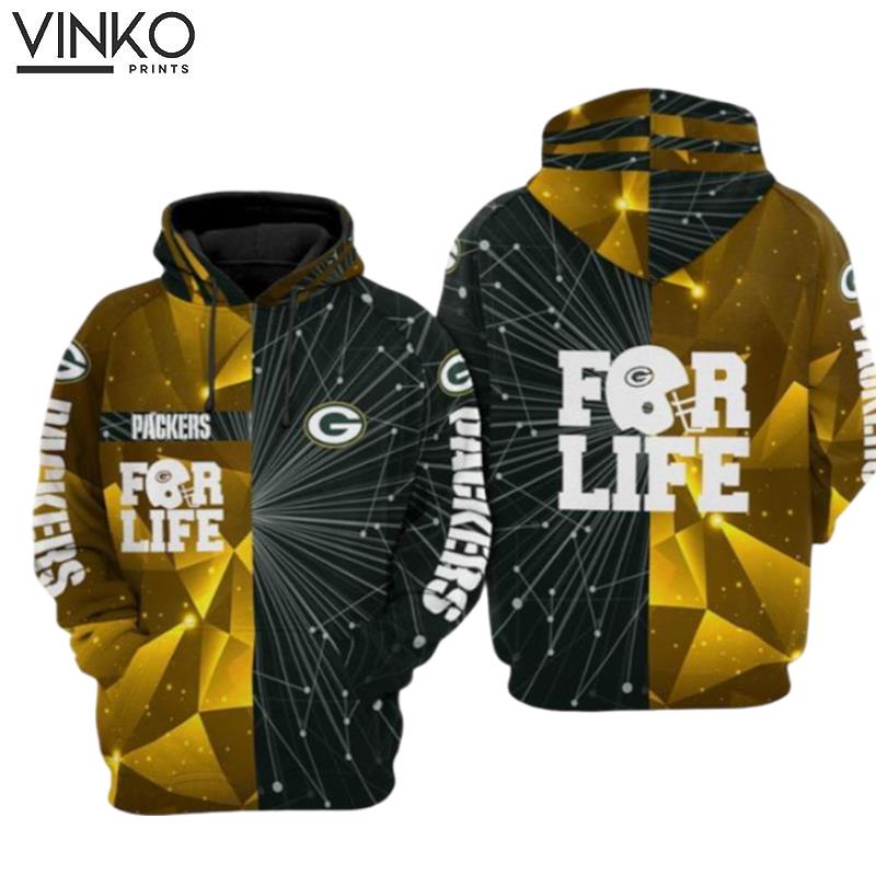 Green Bay Packers Nfl Football For Life Green Bay Packers Hoodie