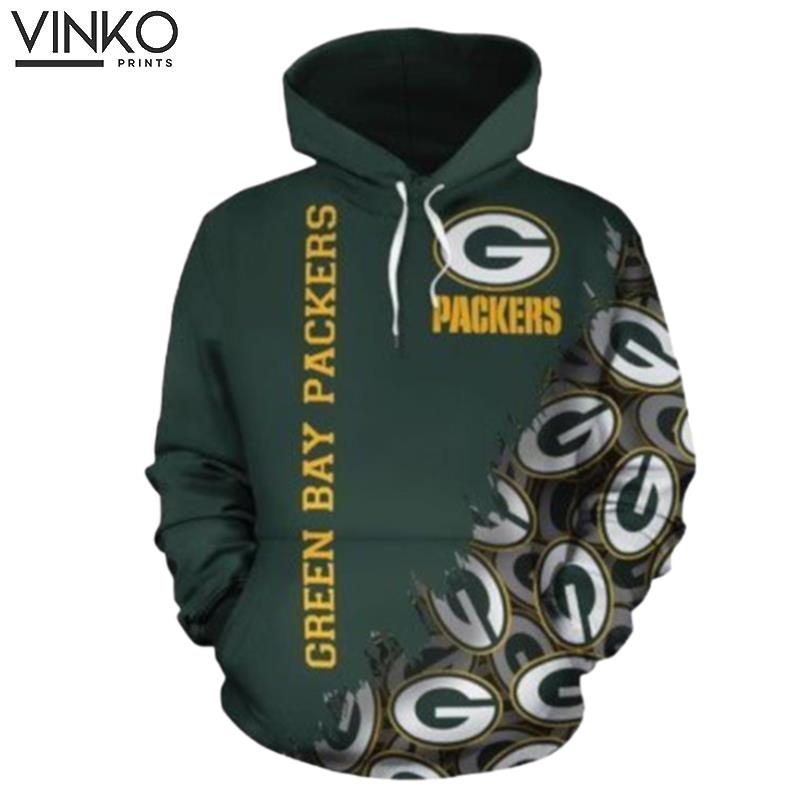 Green Bay Packers Nfl Football Many Logo Green Bay Packers Hoodie