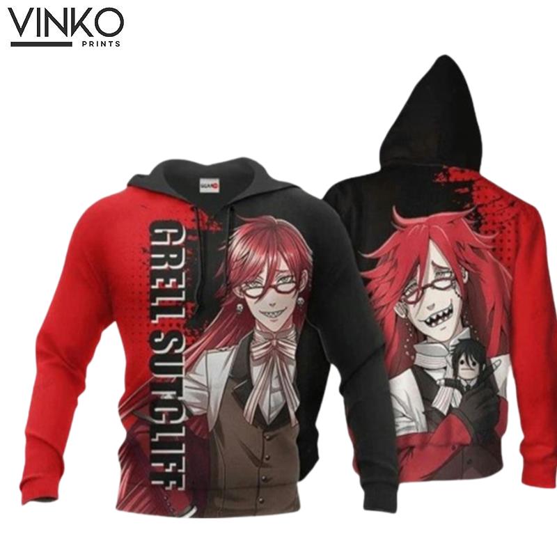 Grell Sutcliff Anime Manga Black Butler Hoodie