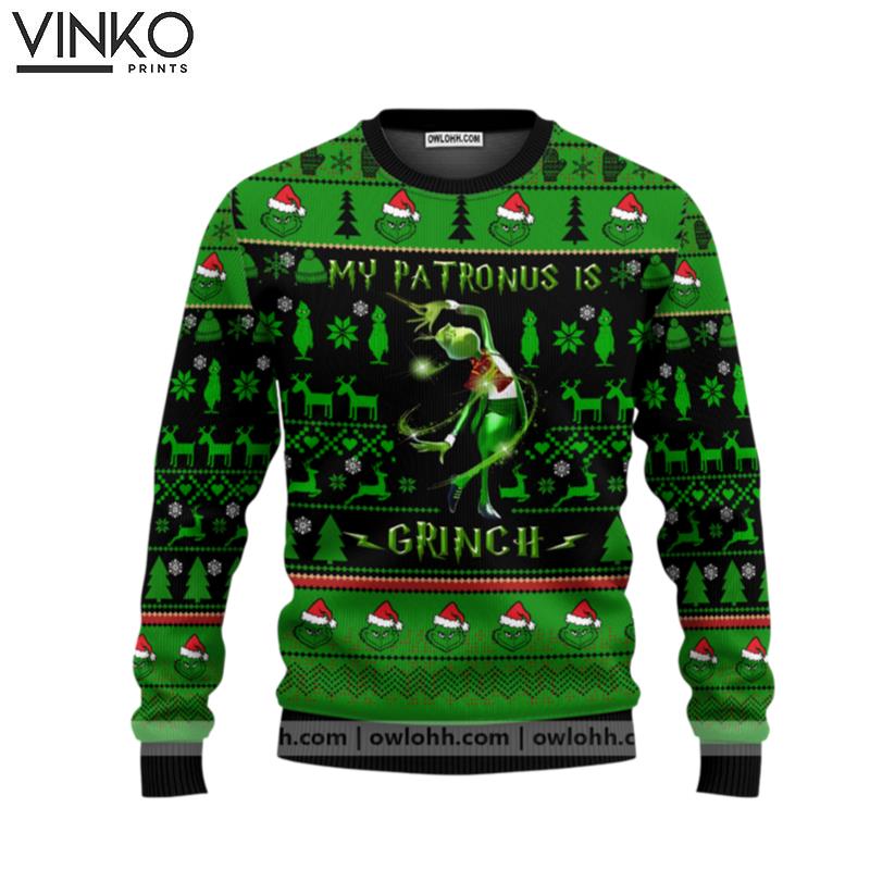 Grinch Patronus Christmas Gift Christmas Ugly Christmas Sweater