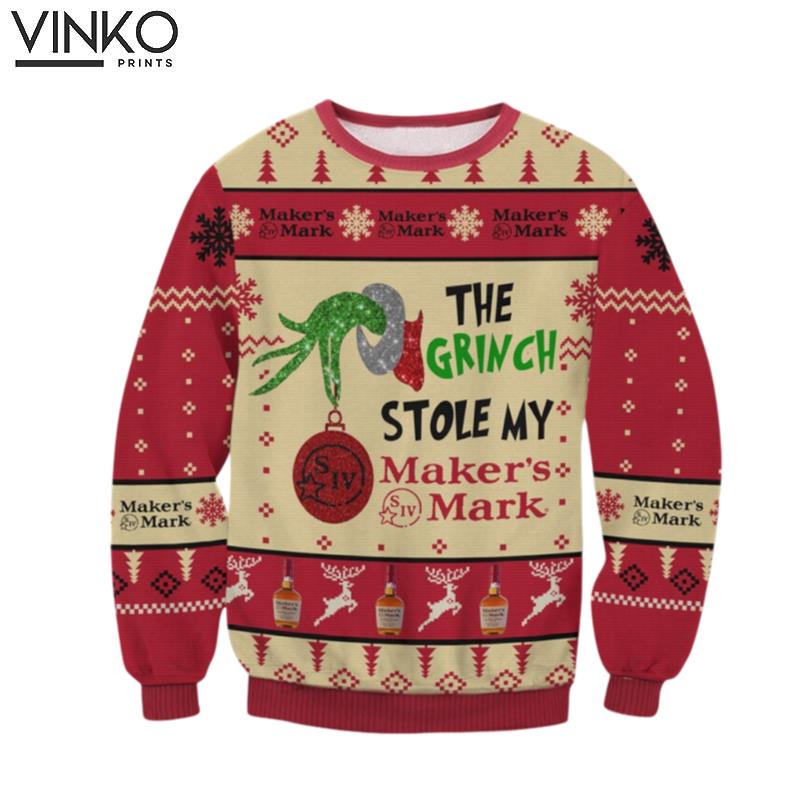 Grinch Stole Maker's Mark Christmas Gift Christmas Ugly Christmas Sweater