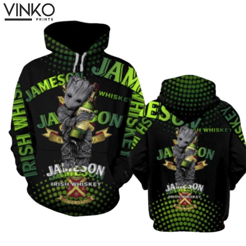 Groot And Jameson Irish Whiskey Hoodie