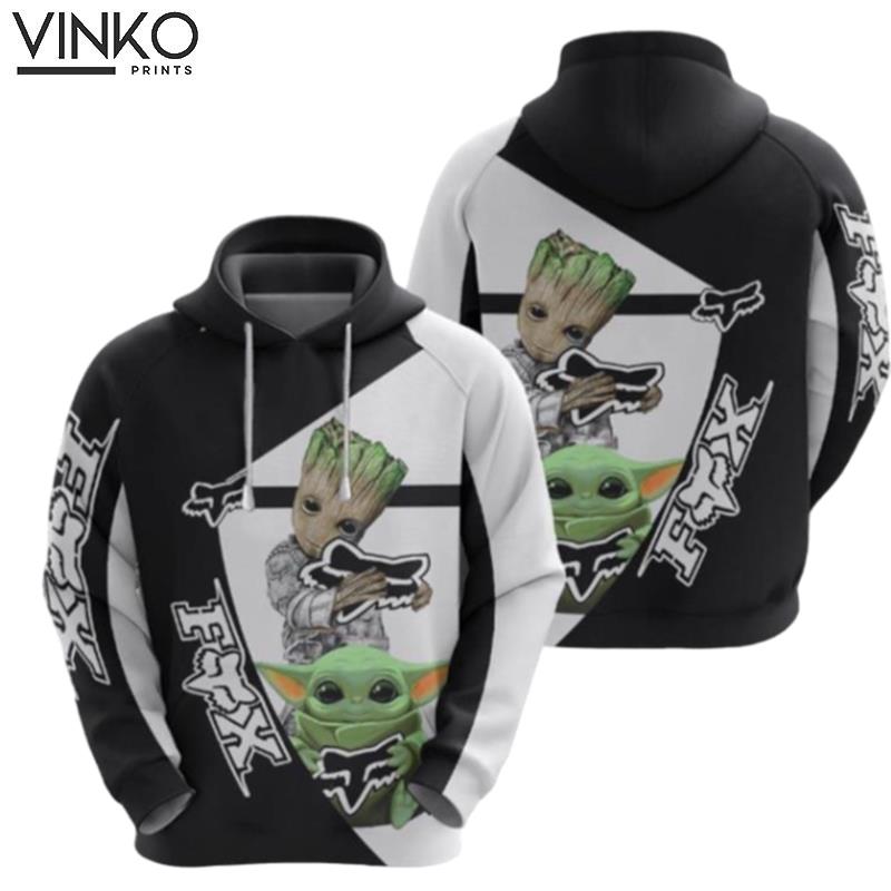 Groot Fox Baby Yoda Hoodie