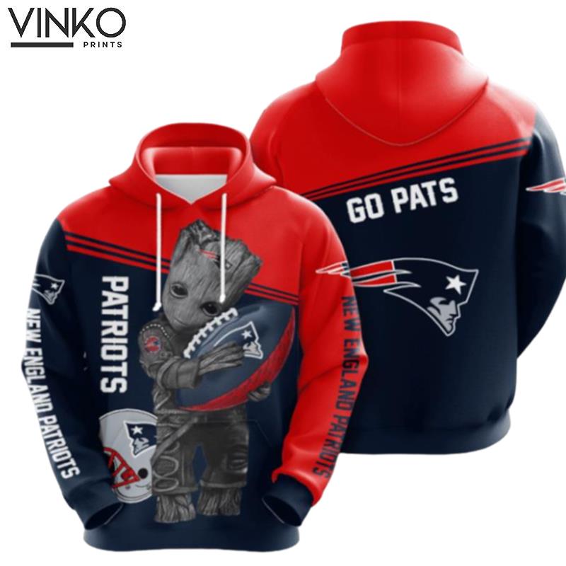 Groot Hold New England Patriots Hoodie