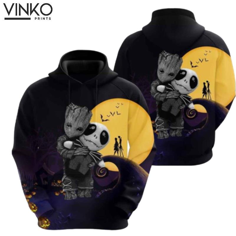 Groot Jack Moon And Pered Custom Groot Jack Moon Graphic Hoodie