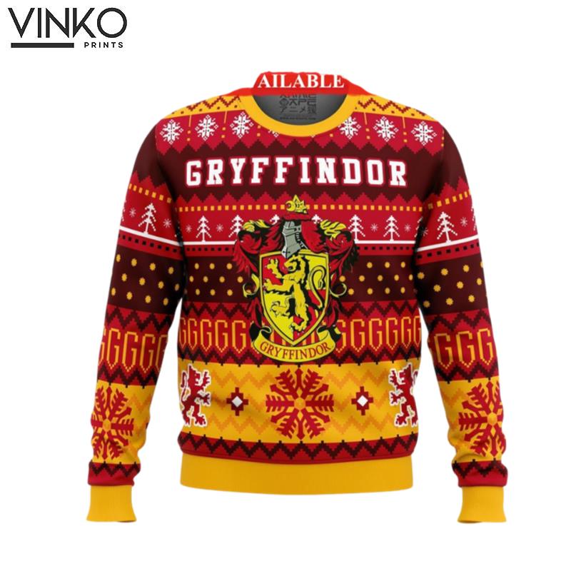 Gryffindors House Ugly Knitted Ugly Christmas Sweater