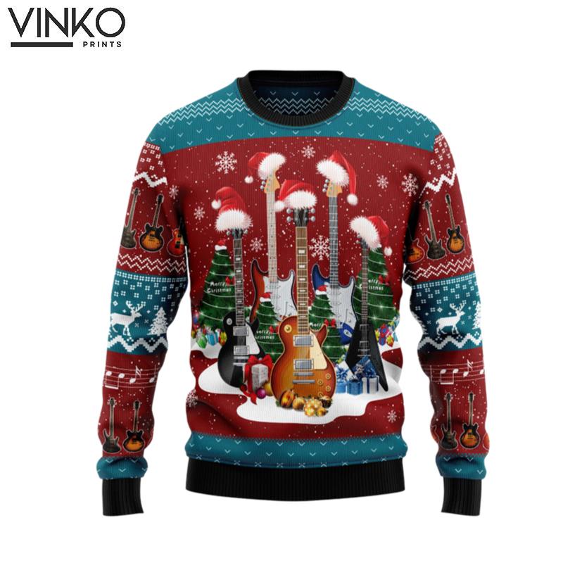 Guitar Christmas TG5115 Ugly Christmas Sweater