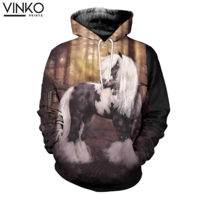 Gypsy Horse And Pered Custom Horse Graphic Hoodie