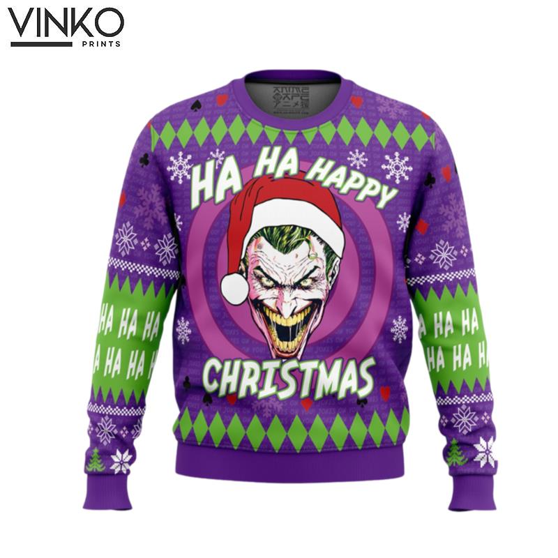 Ha ha ha happy Christmas Joker Ugly Christmas Sweater