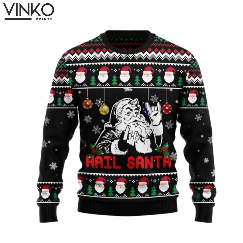 Hail Santa HZ120911 Ugly Christmas Sweater