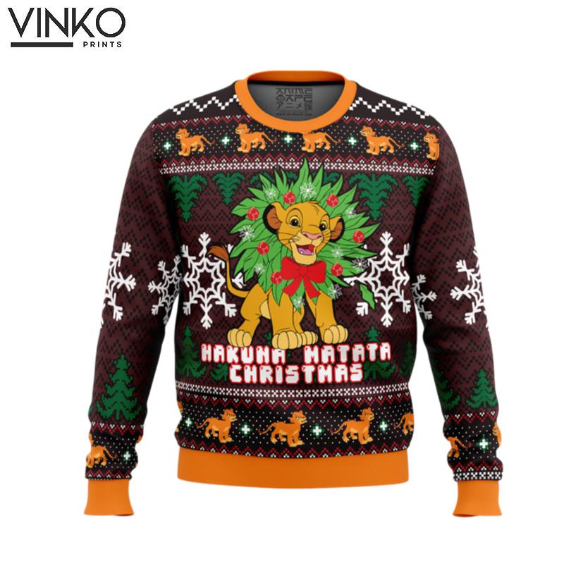 Hakuna Matata Lion King Ugly Christmas Sweater