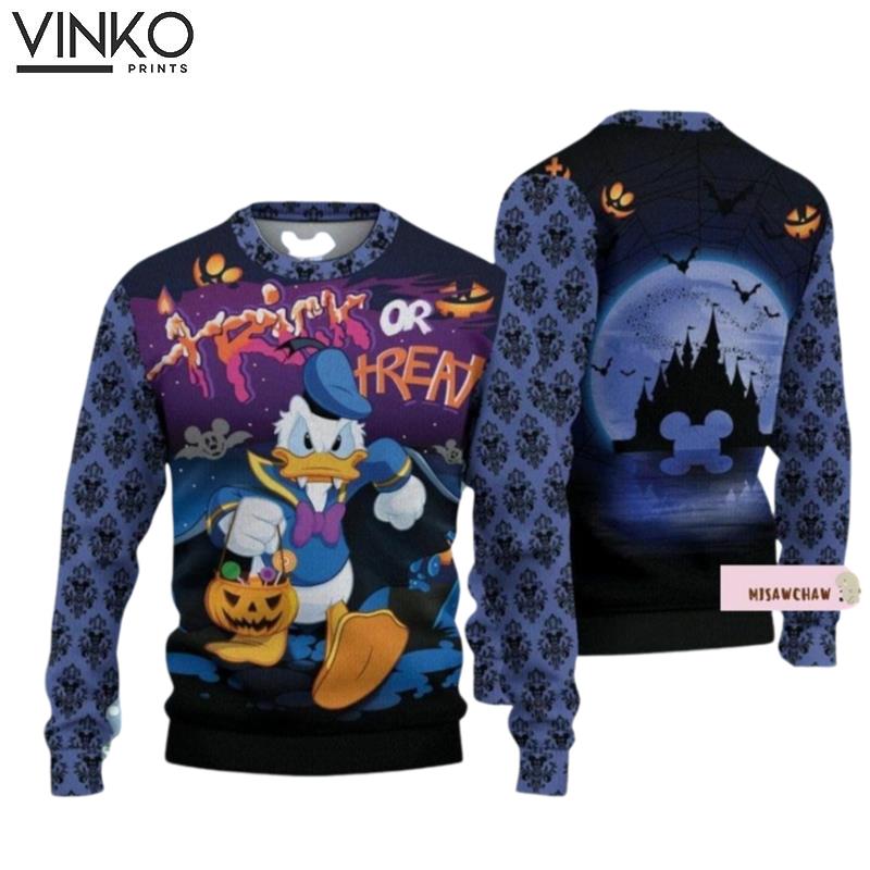 Halloween Donald Duck Donald Duck Ugly Christmas Sweater