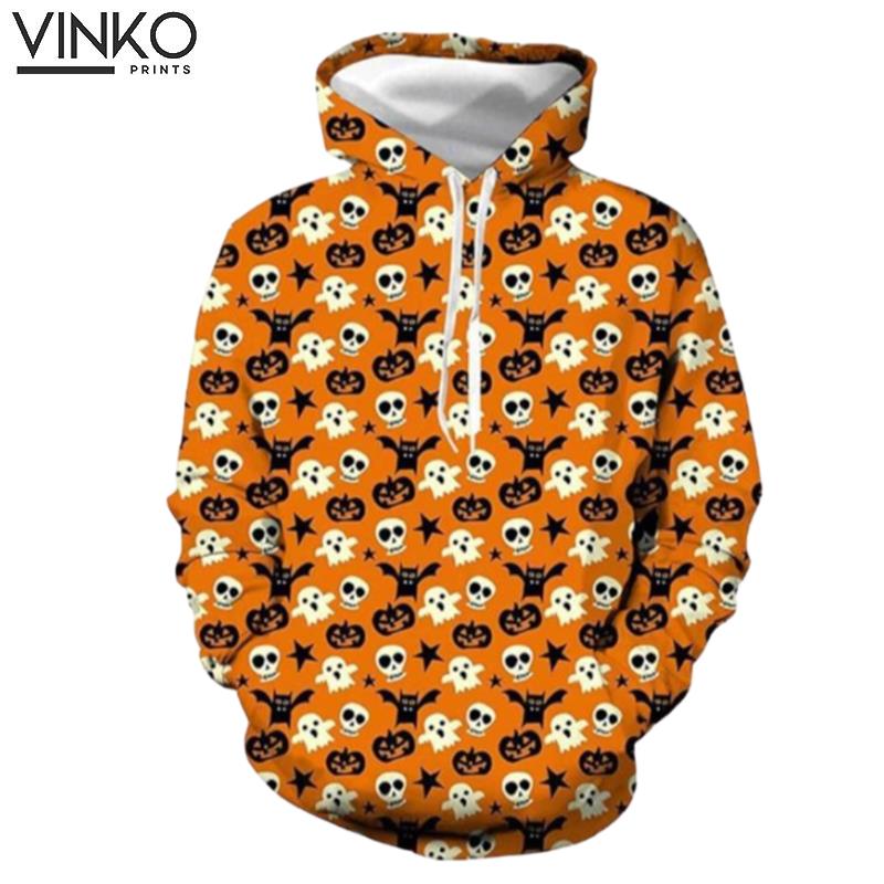 Halloween Ghost Pumpkin Hoodie