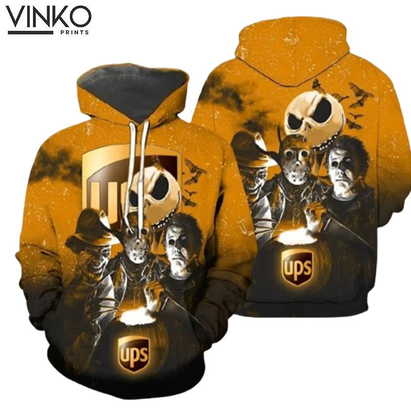 Halloween Horror Characters Ups Hoodie