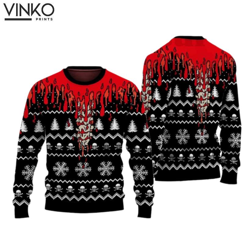 Halloween Horror Ugly Christmas Sweater