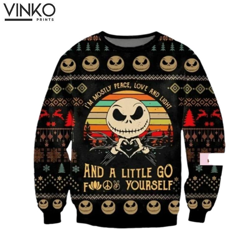 Halloween Jack Skellington Ugly Christmas Sweater