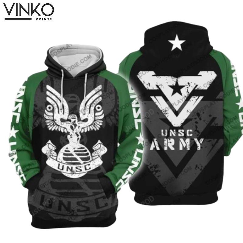 Halo Unsc Army H2 Hoodie