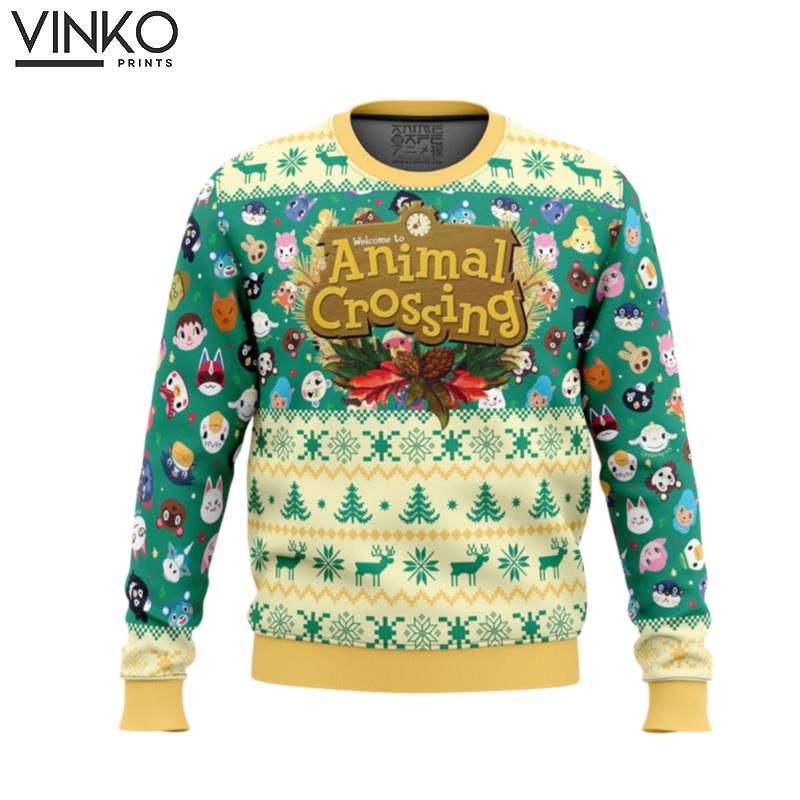 Happy Animal Villagers Animal Crossing Ugly Christmas Sweater