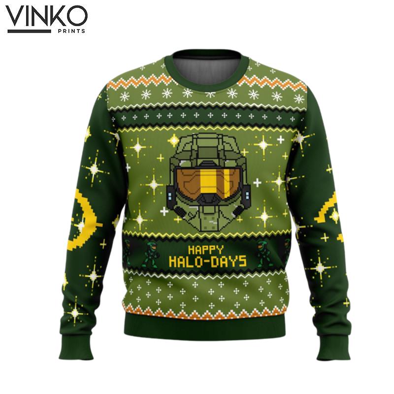 Happy HaloDays Halo Ugly Christmas Sweater