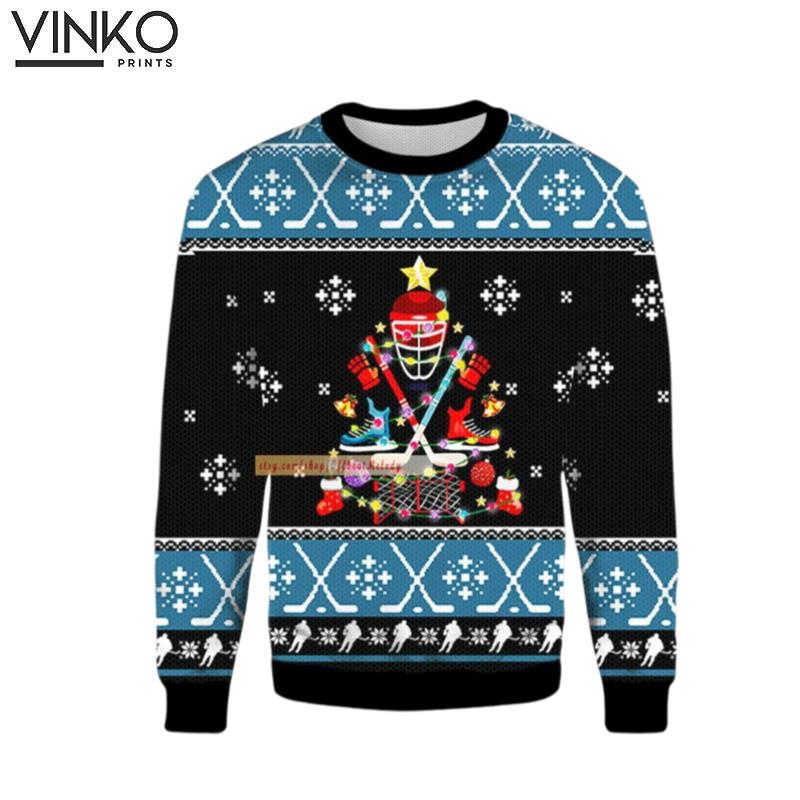 Happy Hockeyday 3D Ugly Christmas Sweater