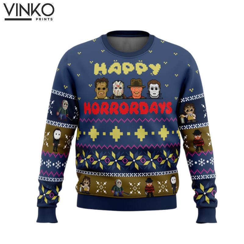 Happy Horrordays Halloween Ugly Christmas Sweater