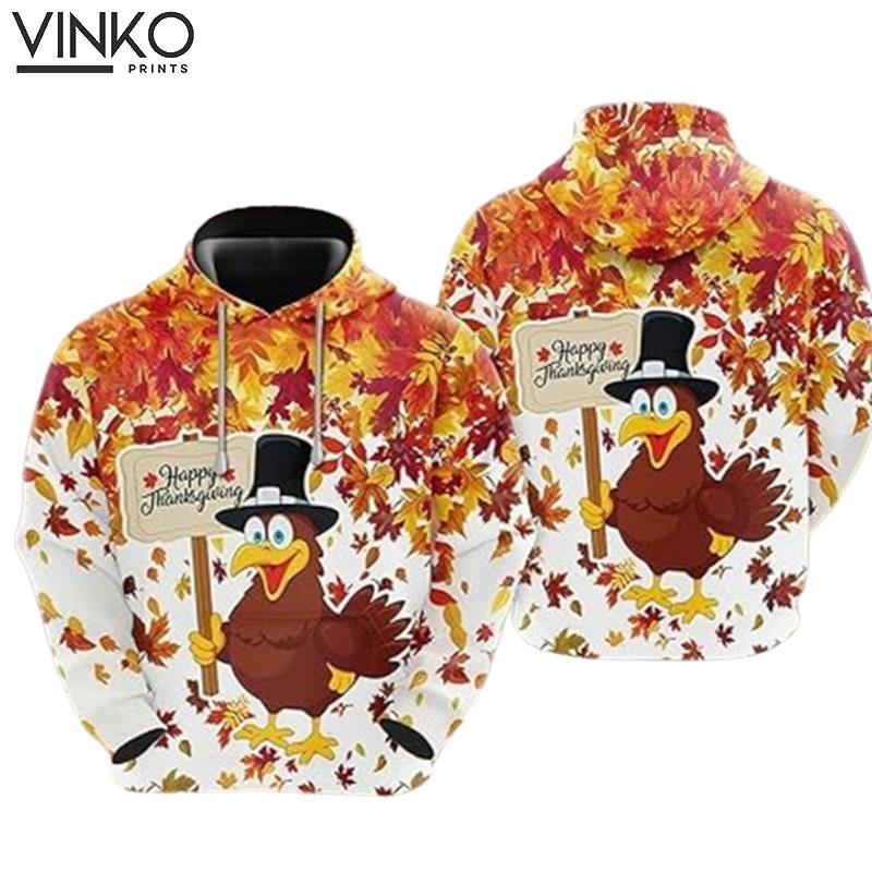 Happy Thanksgiving Turkey Hoodie