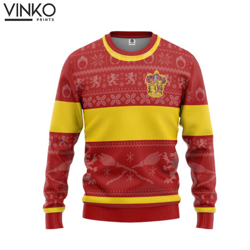 Harry Potter Gryffindor Edition Custom Ugly Christmas Sweater