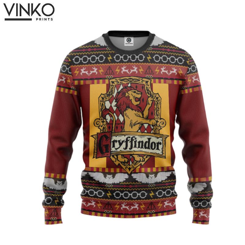 Harry Potter Gryffindor Ver 3 Custom Ugly Christmas Sweater