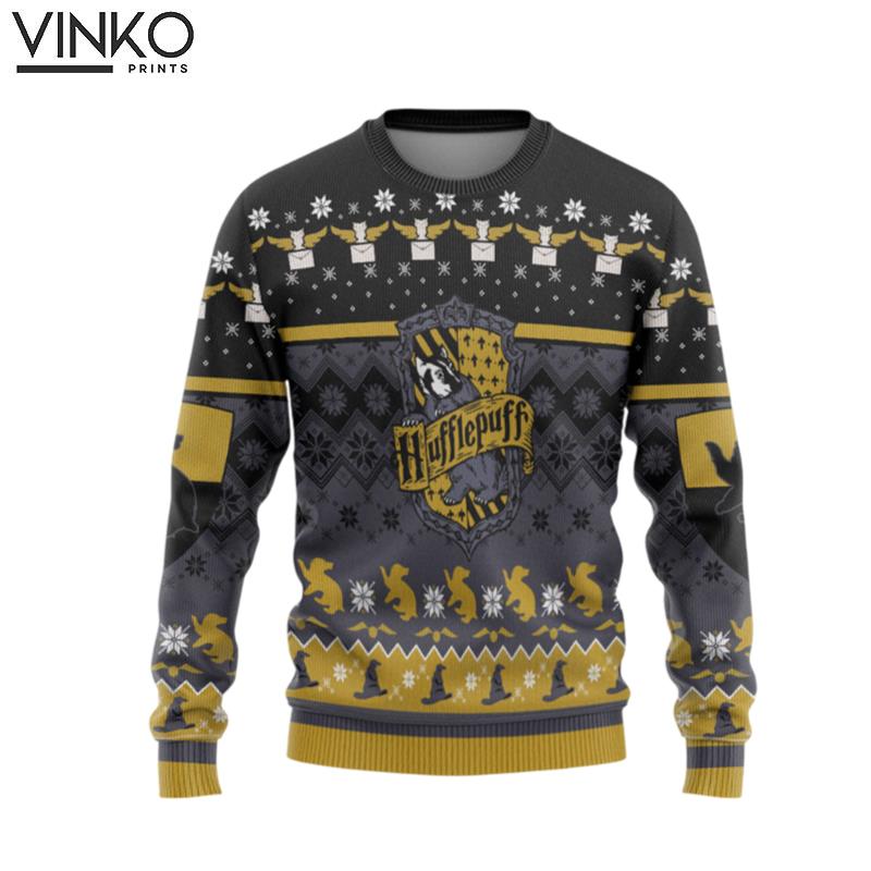 Harry Potter Hufflepuff Ver 1 Custom Ugly Christmas Sweater