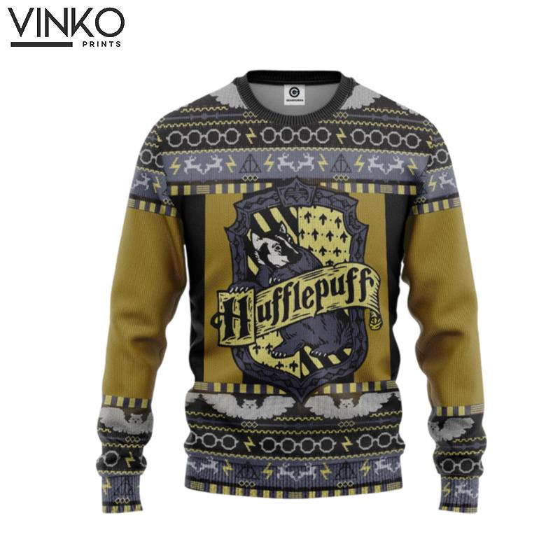 Harry Potter Hufflepuff Ver 3 Custom Ugly Christmas Sweater