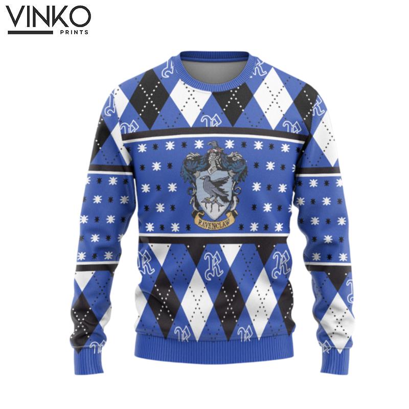 Harry Potter Ravenclaw Crest Holiday Custom Ugly Christmas Sweater