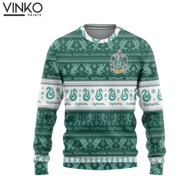 Harry Potter Slytherin Quidditch Ugly Christmas Sweater