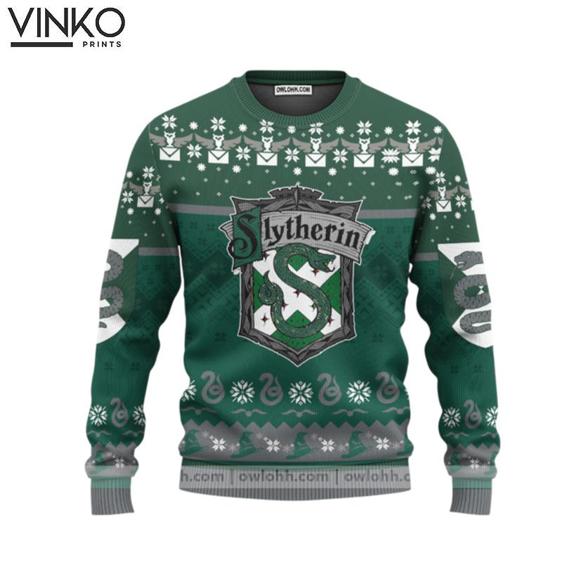 Harry Potter Slytherin Ver 1 Custom Ugly Christmas Sweater