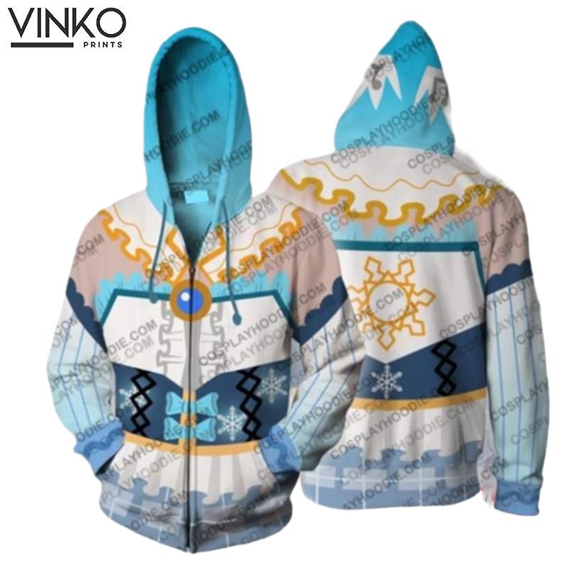 Hatsune Miku Snow Miku Cosplay Hoodie