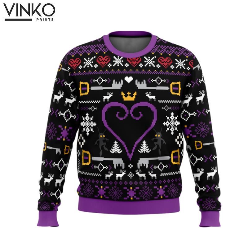 Hearts Kingdom Hearts Ugly Christmas Sweater