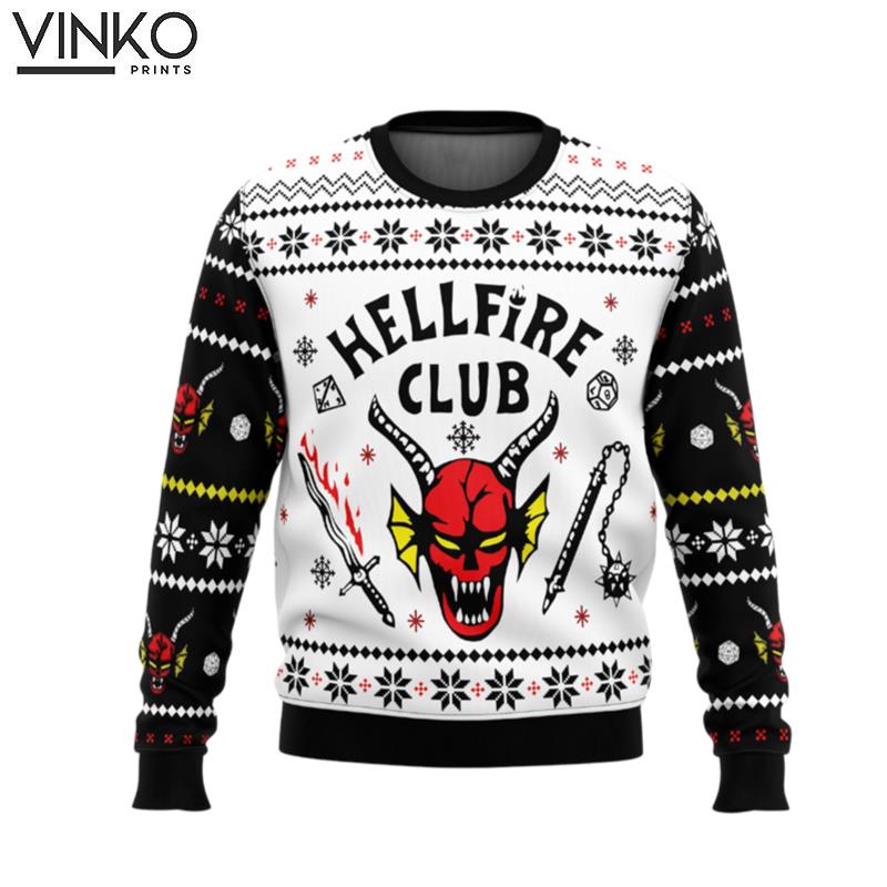 HellFire Club Stranger Things Ugly Christmas Sweater