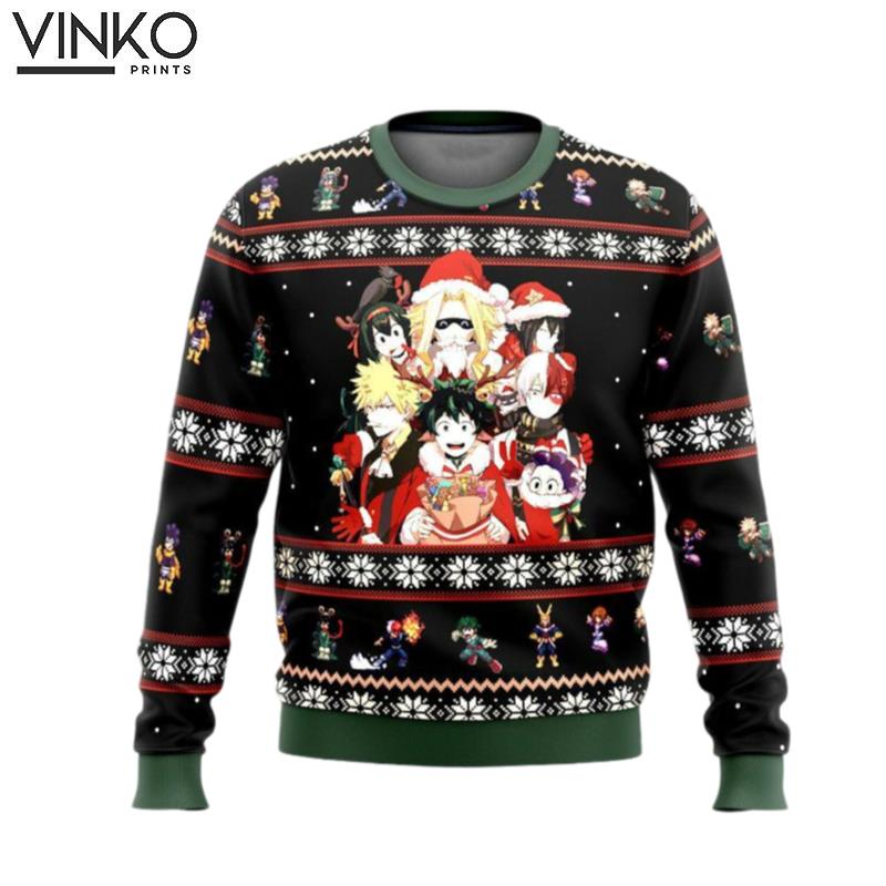 Hero Anime Xmas Ugly Xmas Boku No Holiday Ugly Christmas Sweater