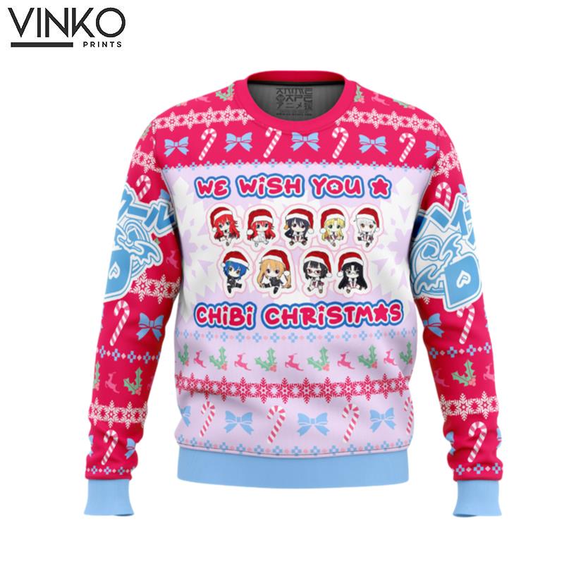 High School DXD Chibi Girls Ugly Christmas Sweater