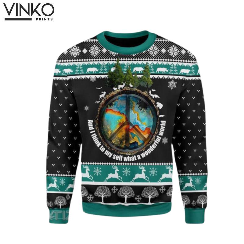 Hippie Camp Ugly Christmas Sweater