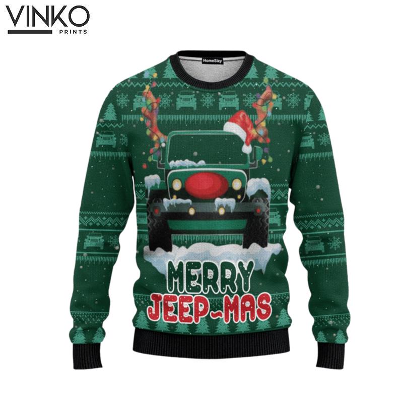 Hobby Merry Jeep Mas Ugly Christmas Sweater