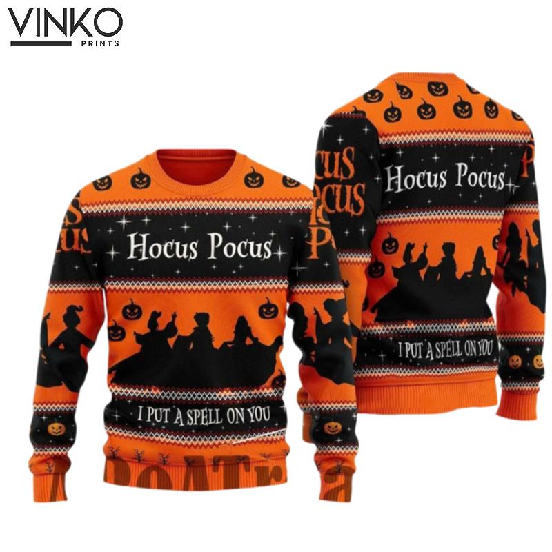 Hocus Pocus 3D All Over Printed Ugly Christmas Sweater