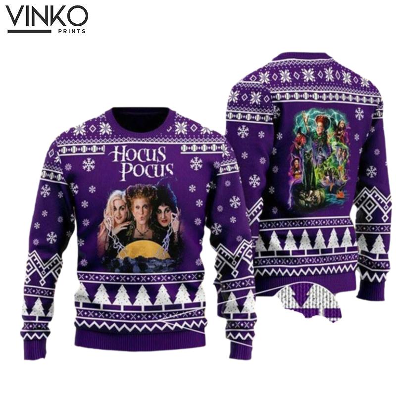 Hocus Pocus I Smell Children Sanderson Sisters Christmas Ugly Christmas Sweater