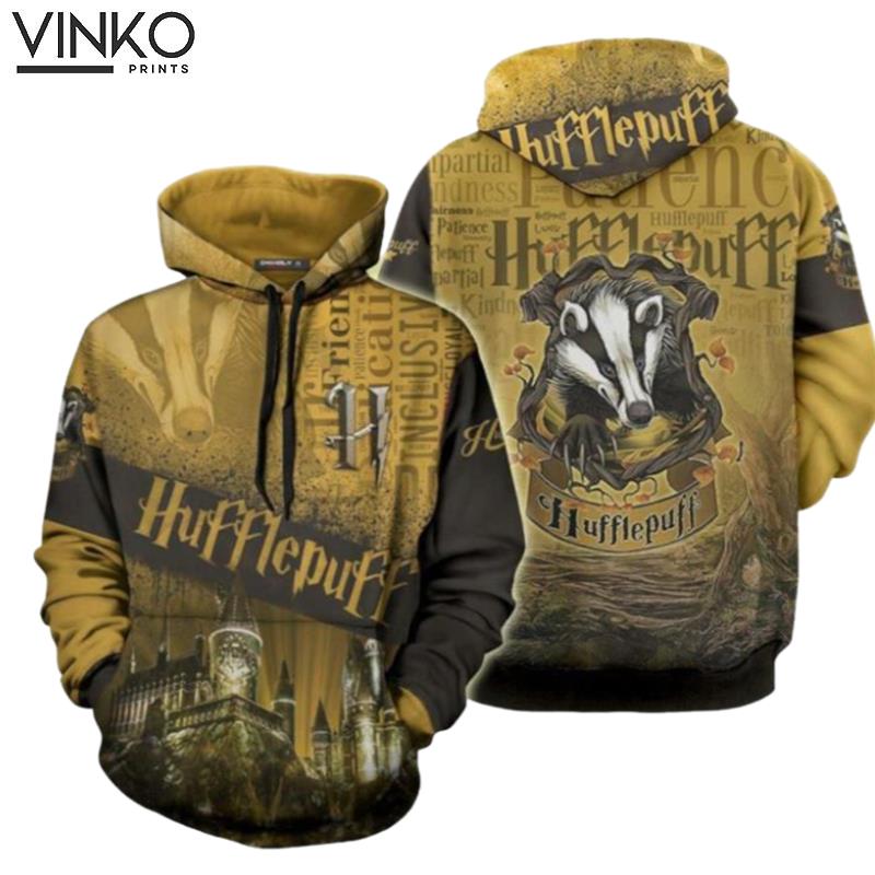 Hogwarts Castle Hufflepuff House 4194 Hoodie