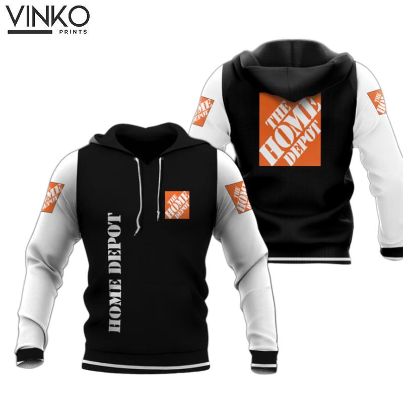 Home Depot Logo My Heart Black And White Hoodie