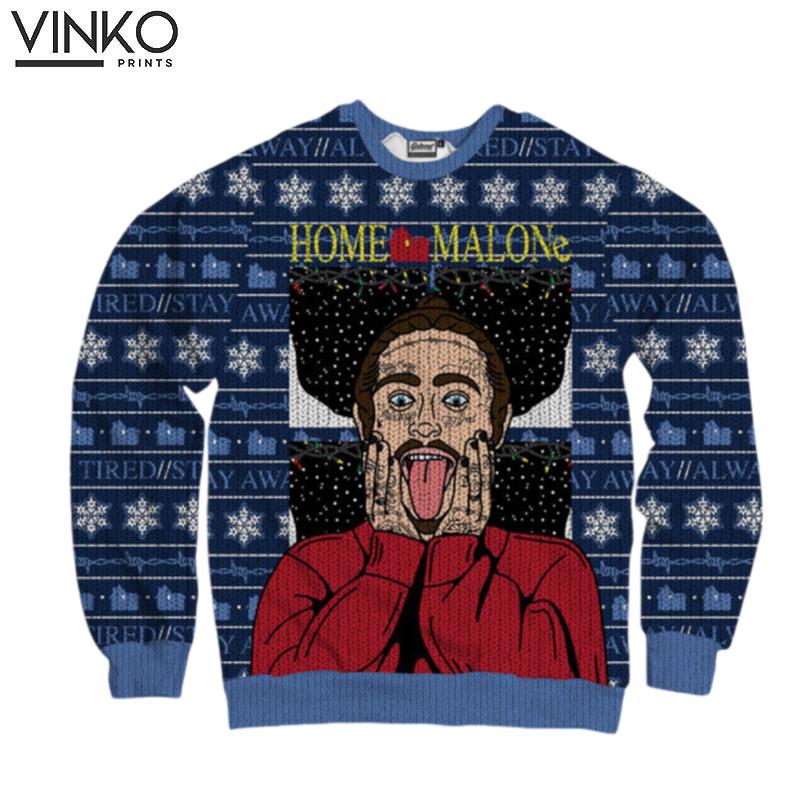 Home Malone For Men And Women Ugly Christmas Sweater