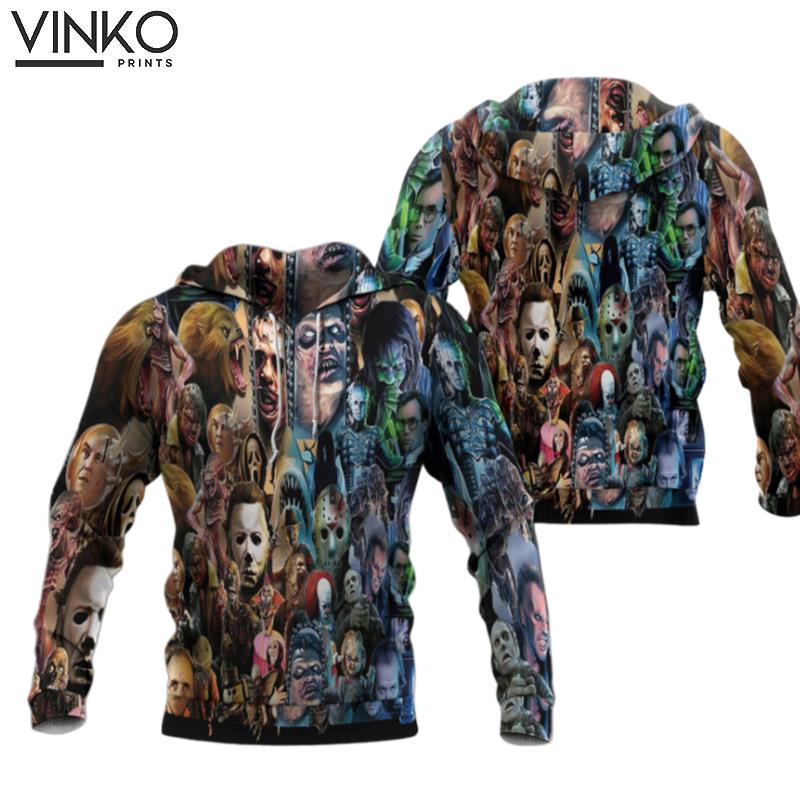 Horror Movie Characters Hoodie