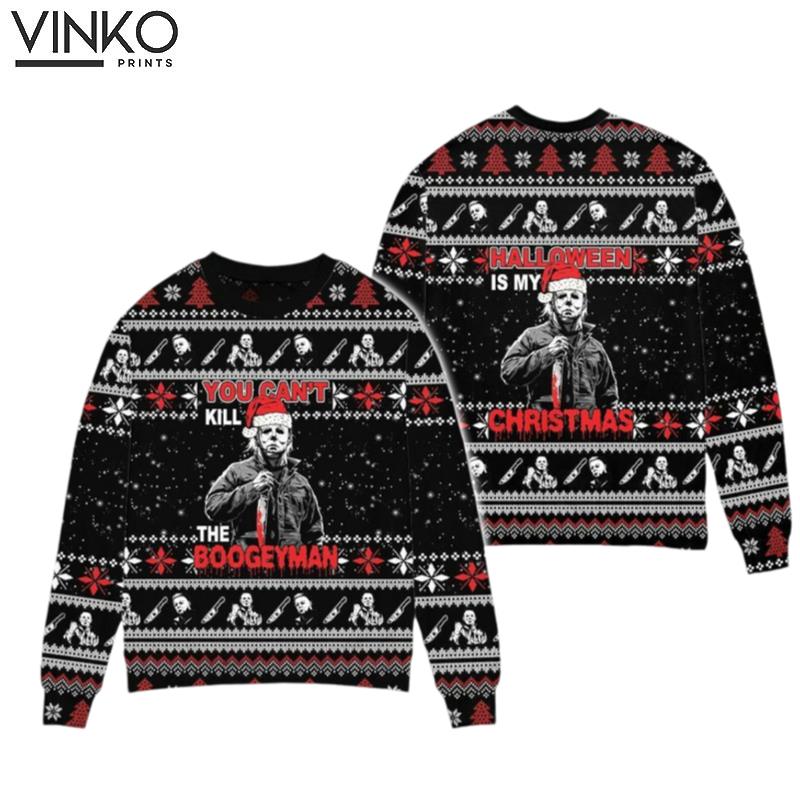 Horror Movies Killer Ugly Christmas Sweater